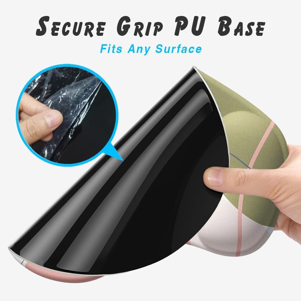 Office Mousepad with Gel Wrist Support - Ergonomic Gaming Desktop Mouse Pad Wrist Rest - Design Gamepad Mat Rubber Base for Laptop Computer -Silicone Non-Slip Special-Textured Surface (12AuroraB) - art Series