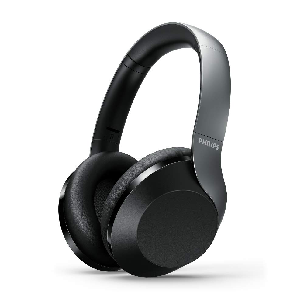 Philips Audio Performance TAPH805 Bluetooth Wireless Over Ear Headphones with mic Bluetooth 5.0, Touch Control, 30H Playtime, Active Noise Cancellation & Rapid Charge (Black)