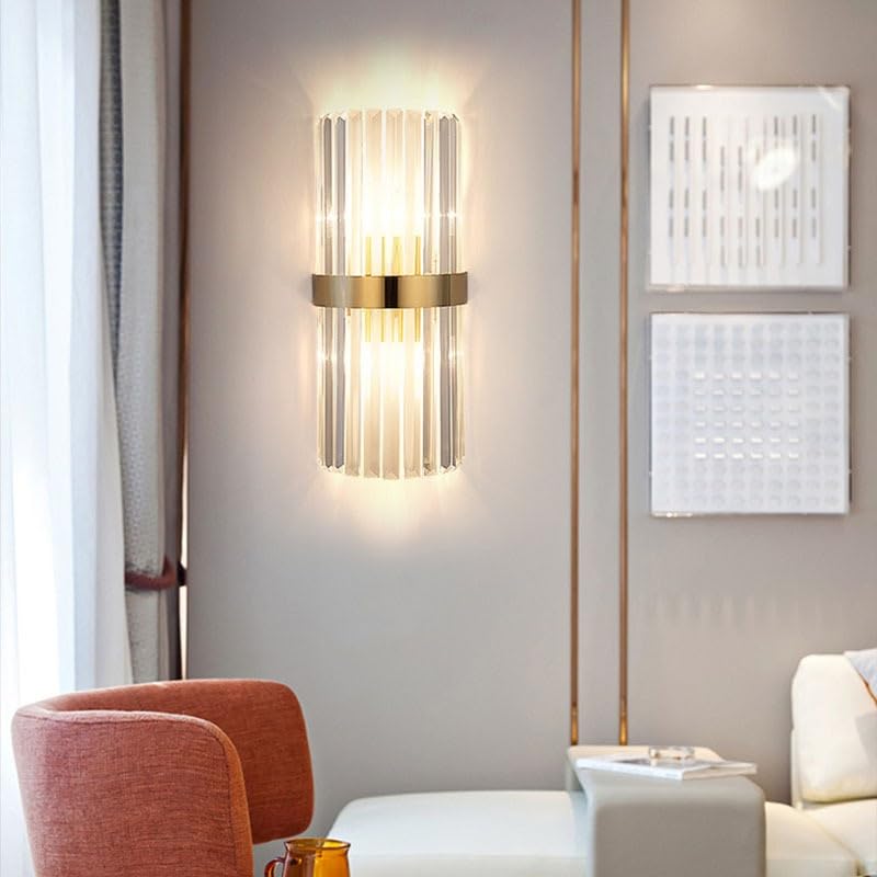 Aplique de pared de cristal para iluminar el dormitorio y el salón 4