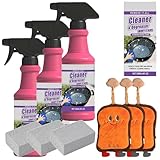 Fast-Acting Heavy-Duty Grill Degreaser Spray, BBQ Cleaner for Gas, Charcoal & Smoker Grates, Leak-Proof 4 Fl Oz Travel Size (3pc)