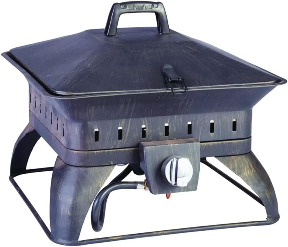 FIREPIT SQ LP GAS PORTBL