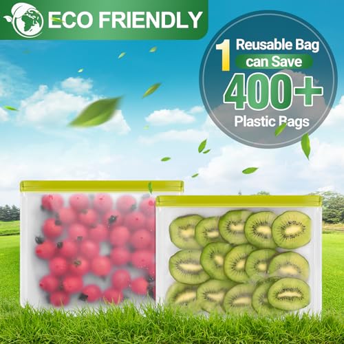 Lksumpt LK-6RFB Reusable Freezer Bags, 6 Pack Reusable Gallon Freezer Bags Seal And Leak Proof, Bpa Free Storage Bag For Marinate Meat thumb #5