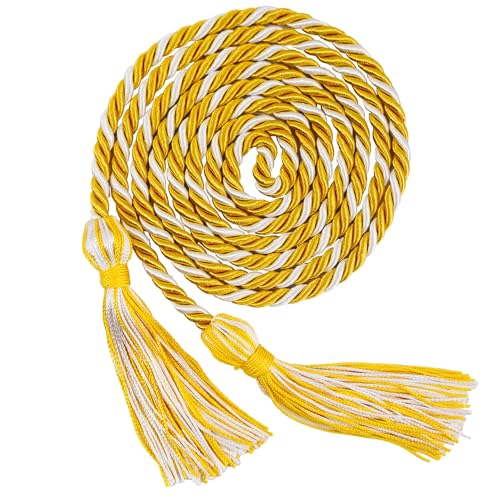 Image of GraduationMall Graduation Honor Cord 68 inch GoldWhite