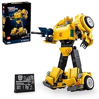LEGO Icons Transformers Bumblebee Action Figure Building Set, Collectible Robot Model Kit for Adults to Build, Converts to Vehicle Mode, Gifts for Men, Women, Him, Her and Sci-Fi Fans 10338