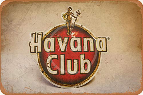 Havana Club Blechschild Retro 30x20cm - Vintage Metall Schild Deko