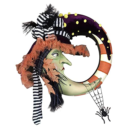 Couronne de Noël et Halloween jambes de sorcière déco porte