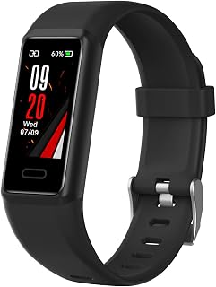 Fitness Tracker für Damen Herren Aktivitätstracker mit Herzfrequenz