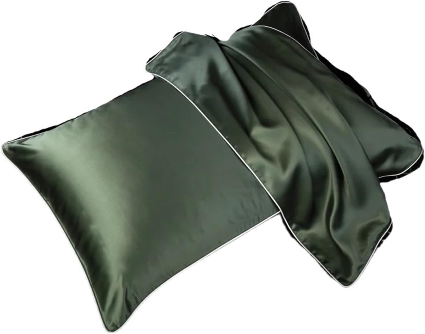 Silk Pillowcase Solid Silk Pillowcase Rolling Rope Skin Friendly Breathable Pillow Cover