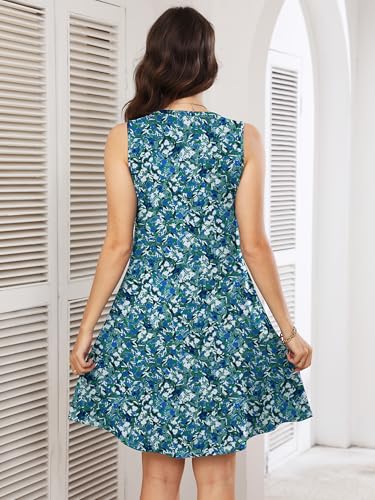 Image of Heymoments Women Sleeveless Summer Beach Dresses with Pockets