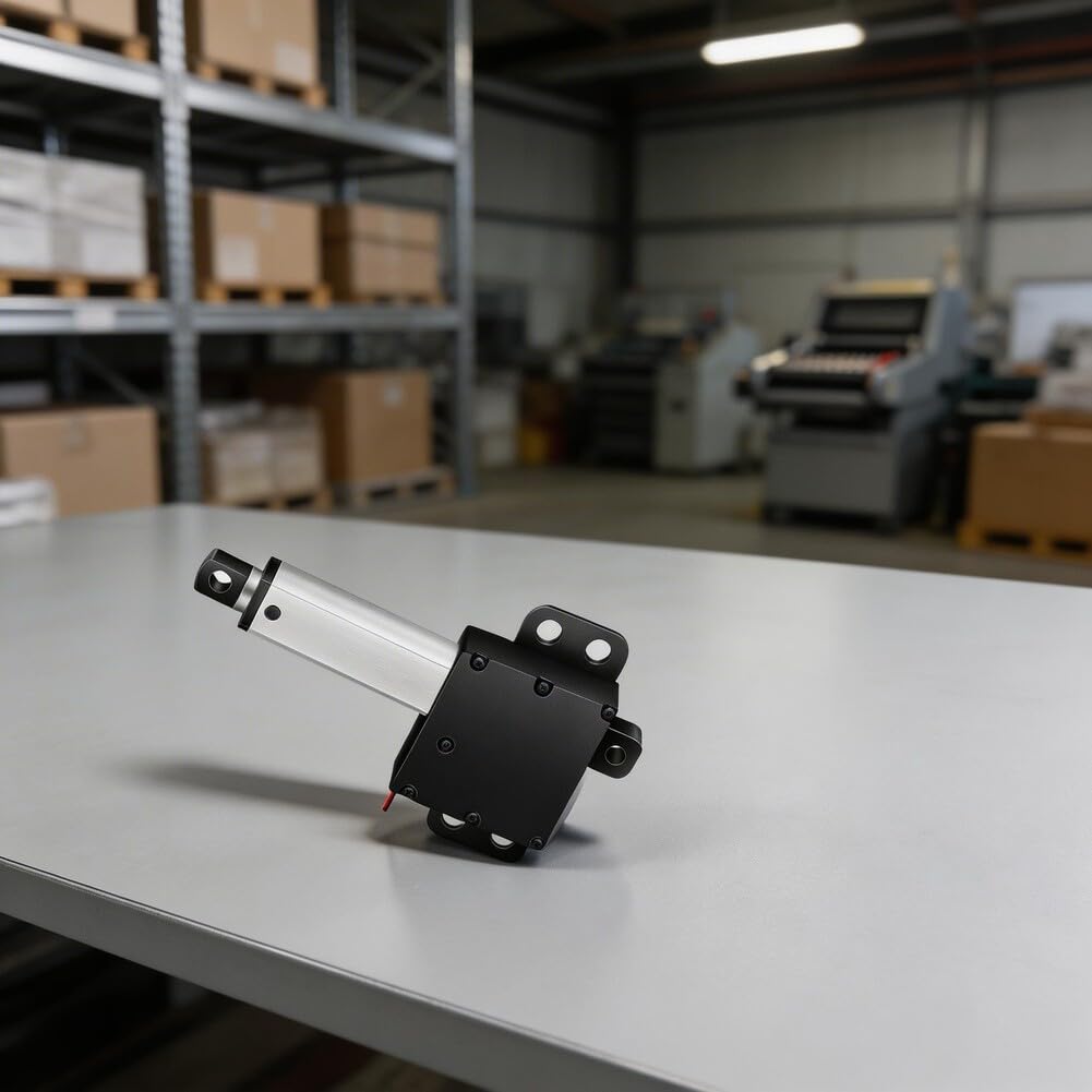 Actuador lineal eléctrico 12V con barra telescópica de aluminio y 3W