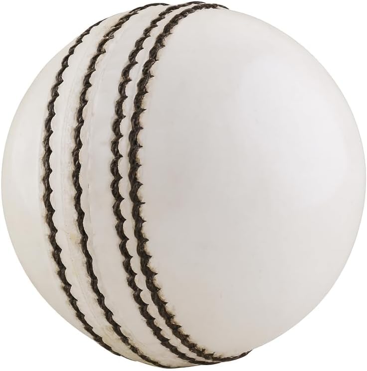 Cricket Hard Balls for Club, Practice,Test Matches,one Day,T20 Matches Games Hand Stitched,Tanned Leather Polished,County Crown Match (160g / 5.0oz) (White)-picture-12
