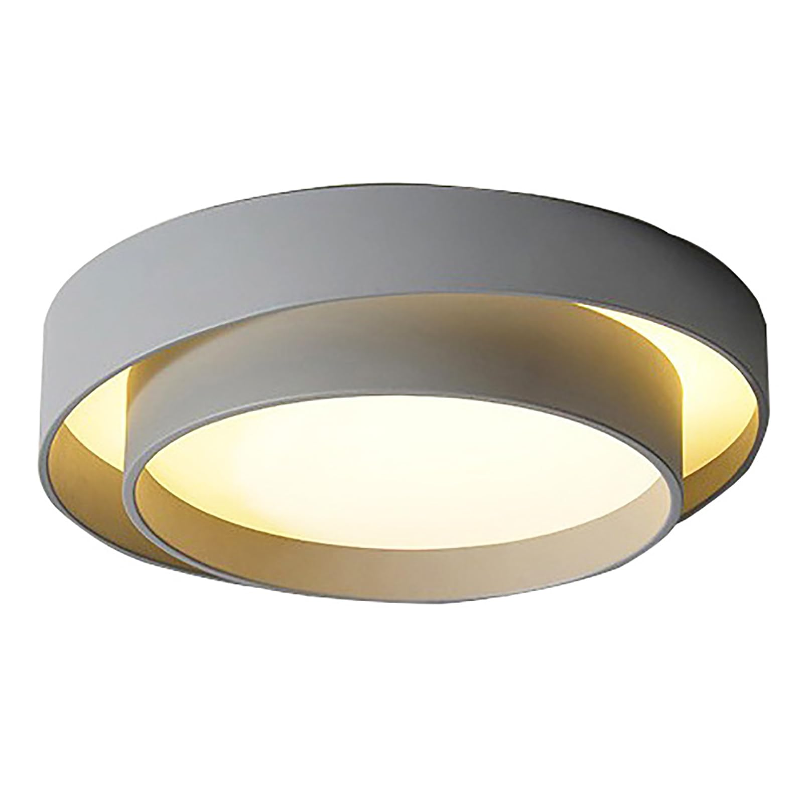 Modern Geometric Flush Mount Ceiling Light,dimmable Led Ceiling Light,Minimalist Round Ceiling Light Fixture,Boho Circular Ceiling Lamp For Bedroom Livingroom Hallway Bathroom Foyer(Grey,50cm/19.6")