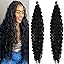 Black Wavy Braiding Hair