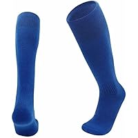 reshmena® Kids Football socks Children Rugby Hockey Sports Knee High Socks Juniors Knee High Football Socks Outdoor Sports Soccer Socks, Boys Rugby Hockey Football Running Socks, Size 12-3 Royal Blue