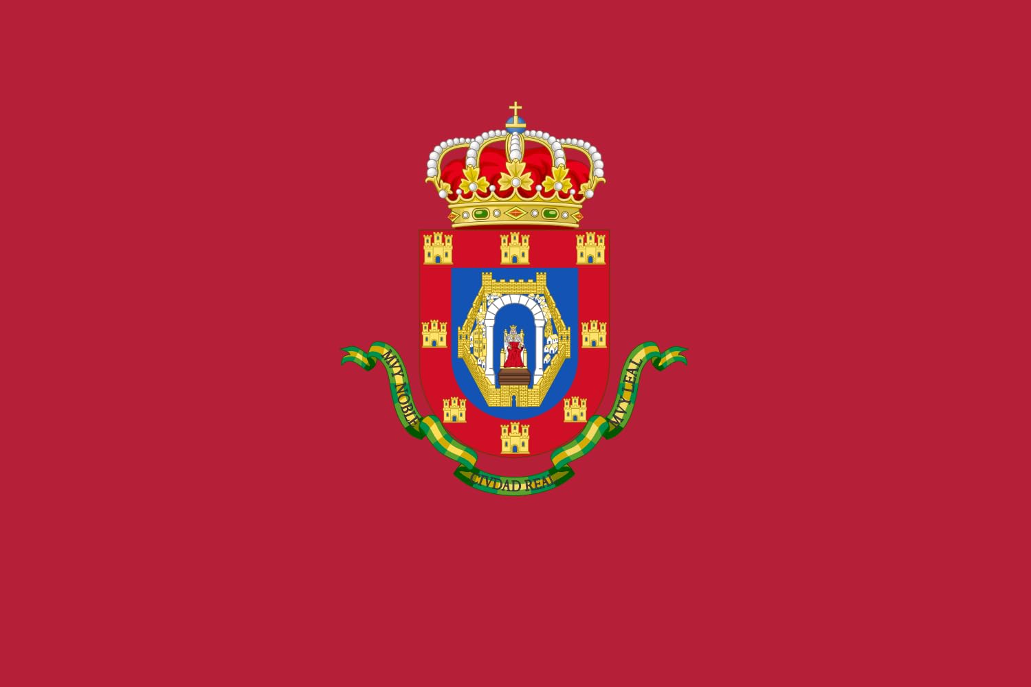 Drapeau Ciudad Real Spain de qualité supérieure aux finitions nettes