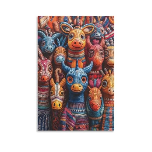 Artesanía Mexicana Leinwandposter, Wandkunst, Dekordruck, Bild Gemälde für Wohnzimmer, Schlafzimmer, Dekoration, 40 x 60 cm Artesanía Mexicana Leinwandposter, Wandkunst, Dekordruck, Bild Gemälde für Wohnzimmer, Schlafzimmer, Dekoration, 40 x 60 cm