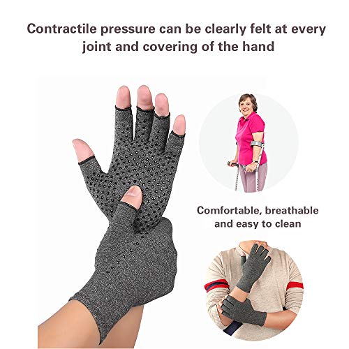 Sangmei Luva de terapia de compressão Cinta de suporte de pulso Anti-reumatizado Saúde Luvas de alív