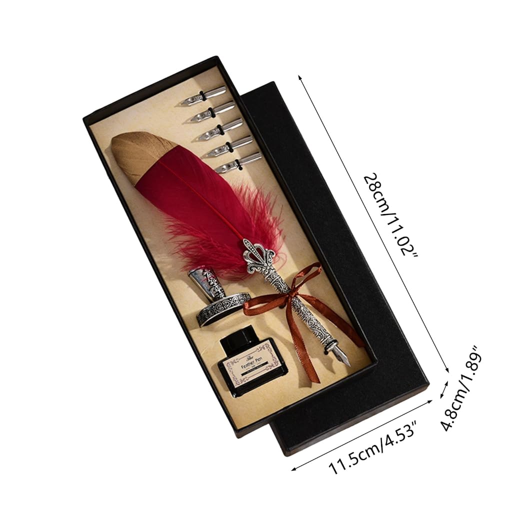 Amazon.com : xbiez - Vintage Dip Ink Pen Pen Set for