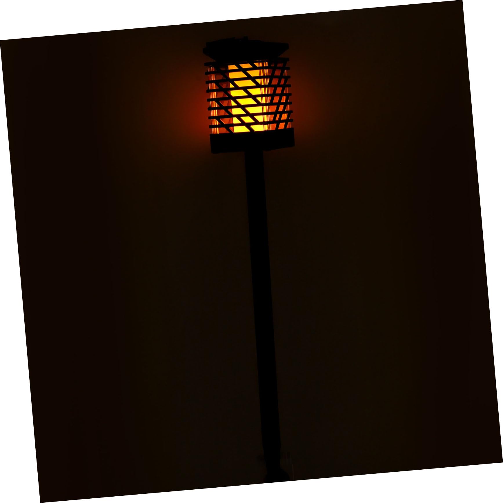 Gogogmee Solar Tree Lights Outdoor Retro Solar Landscape Light Waterproof Black Warm Easy Install