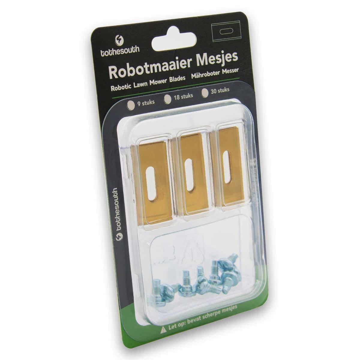 60x To the South® Titanium Endurance Cuchillas adecuadas para cortacésped Robot Medion - 60 unidades