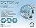 TPI Corporation U12-TE Industrial Wall Mount Ceiling Fan — 3 Speed Single Phase Commercial Fan for Workstation — 12” Hanging Metal Fan — 120v, Gray