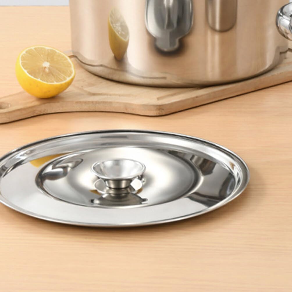 Garneck Stainless Steel Pot Cover, 20cm Universal Lid with Handle, Silver, 20.00X20.00X1.00CM - Image 2