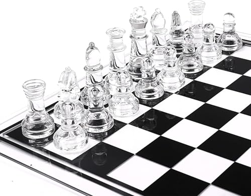 Set de Ajedrez de Cristal Elegante 13.8 Pulgadas miniatura 5