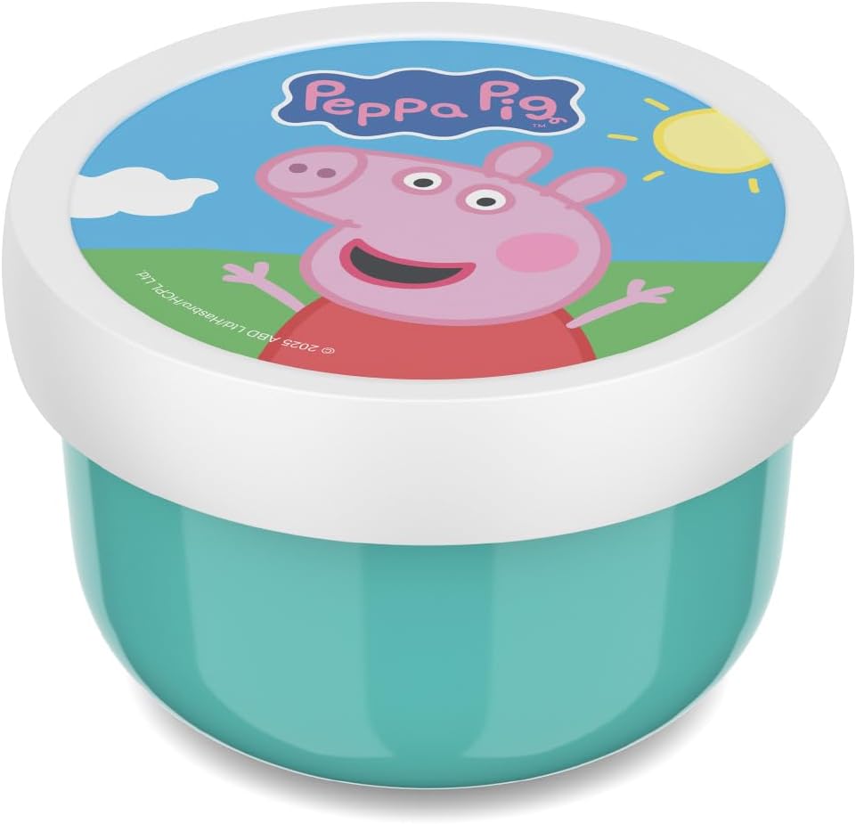 Mepal - Fruitbox Campus - Snack Box for Kids - Dishwasher and Microwave Safe - BPA-free - 300 ml - Peppa Pig