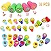 Timbro Animale, Giocattoli di Timbro, Animali Timbri Giocattolo Animale Emoji Timbri Bambini Auto Inchiostrazione Giocattoli di Timbri Francobolli Stampatori Animali Emoji Sigillo Animale Stamps,32pcs