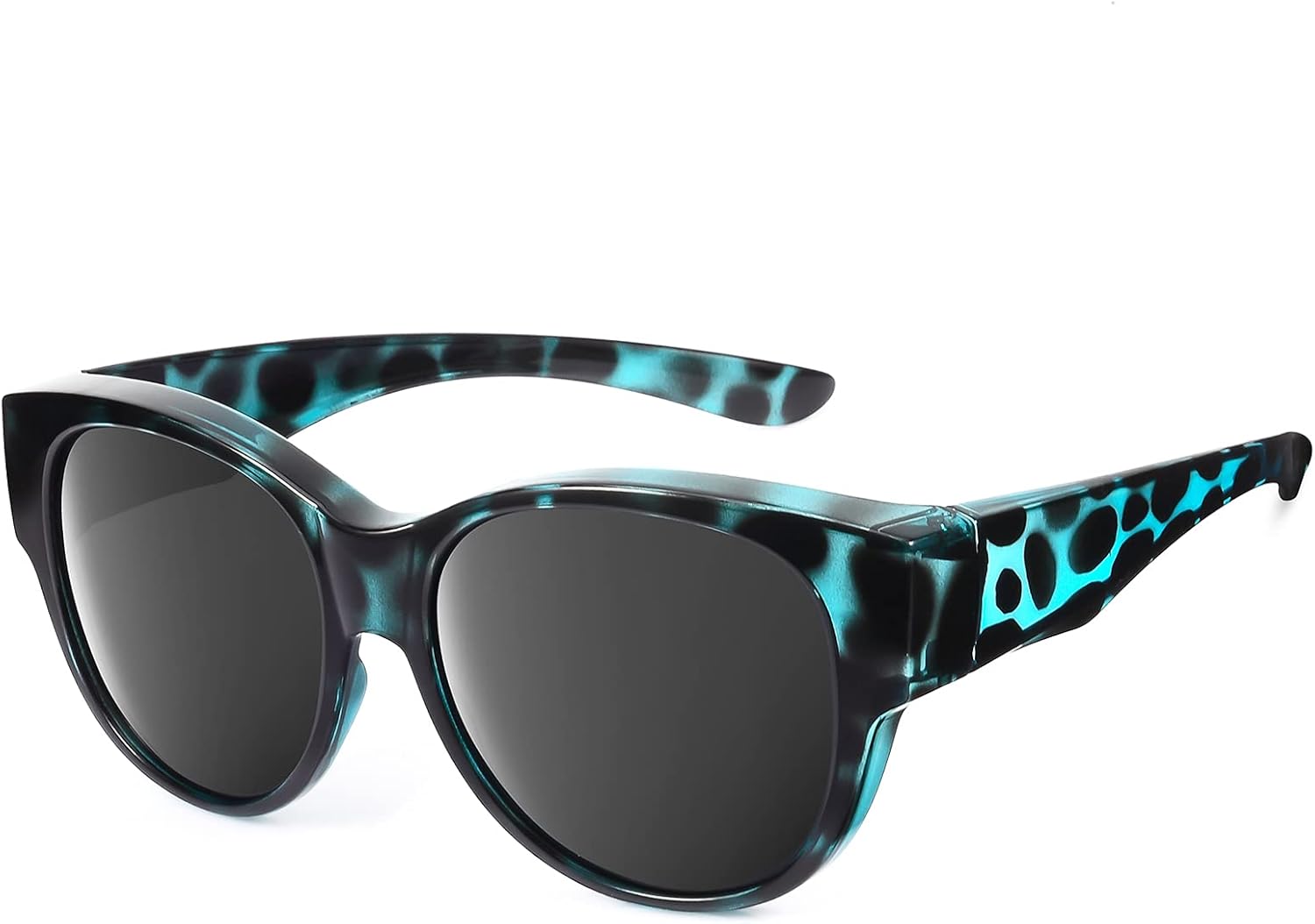 Polarized Sunglasses Fit Over Glasses Over Glasses Trendy Round Cat Eye and HD Wrap-around Sunglasses