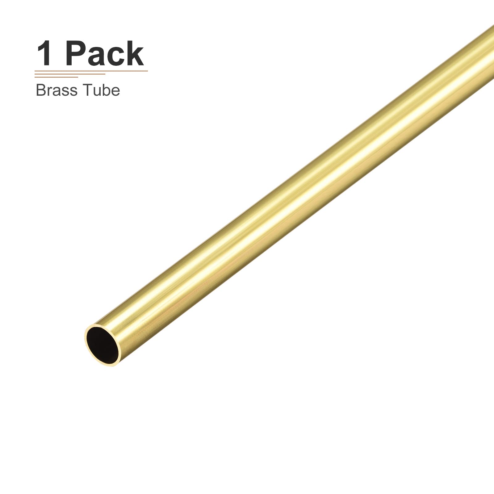 Ottone Tubo 8mm x 0.5mm x 300mm Rotondo Metallo Macchinari Attrezzature Bricolage