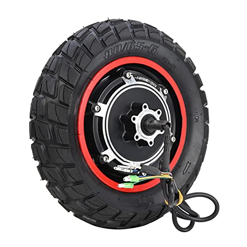 Sunydog 48V 500W Roue Arriere Trottinette Electrique,10 pouces Pneu de Roue de Moteur de Moyeu de Trotinette Electrique Remplacement de moteur pour électrique...