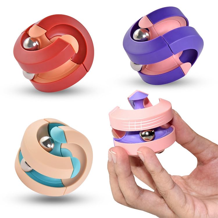 SUPER TOY Anti-Stress Rotating Marble Track Orbit Ball Cubes Fidget Spinner Metal Pinball 3D Puzzle Toy Brain Teaser Educational Toy for Adult Children Intelligence Interactive Games (B0CY5HGCJN) Amazon Price History, Amazon Price Tracker
