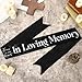 Fanfanwin Funeral Sash Memorial Wreath Sash Funeral Ribbon Celebration of Life Ribbon for Casket or Wreath Flowers Memorial Service Honor The Loved Ones Memory 58x4'' (Black,in Loving Memory)