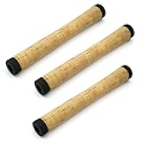TEAMWILL 3PCS Fishing Rod Handle Composite Cork Grip DIY Building Repair Ultra Light Soft Kits