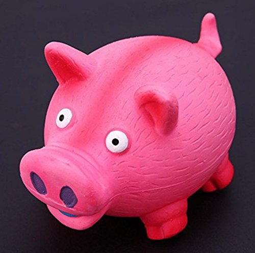 Tau Trading Glitschige Laut und Funny Hund Spielzeug, Pink-Pig