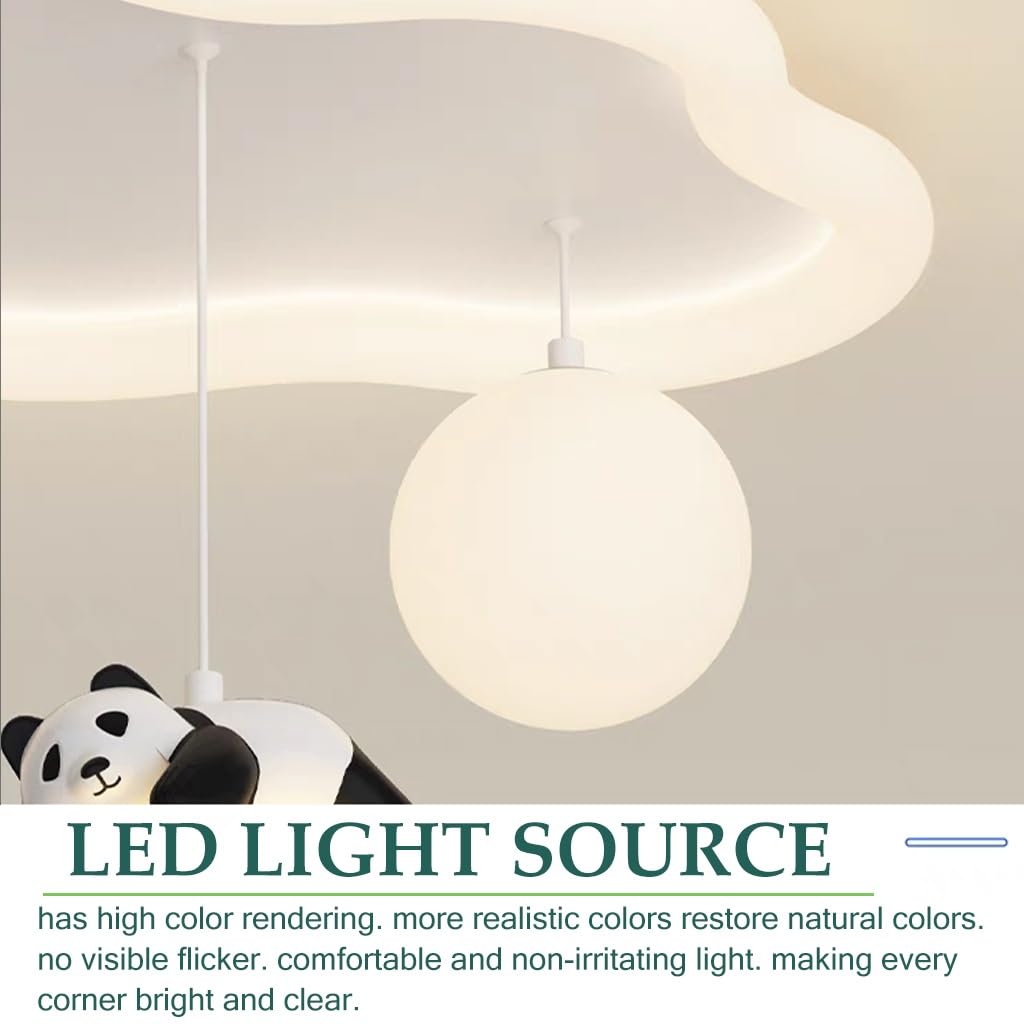 Deckenlampe LED Eltern-Kind-Zimmer warme Acryl-Deckenleuchte dimmbar Wolke dekorative Kronleuchter mit Fernbedienung Innen Esszimmer Küche Wohnzimmer kreative Beleuchtungskörper(1 Style)