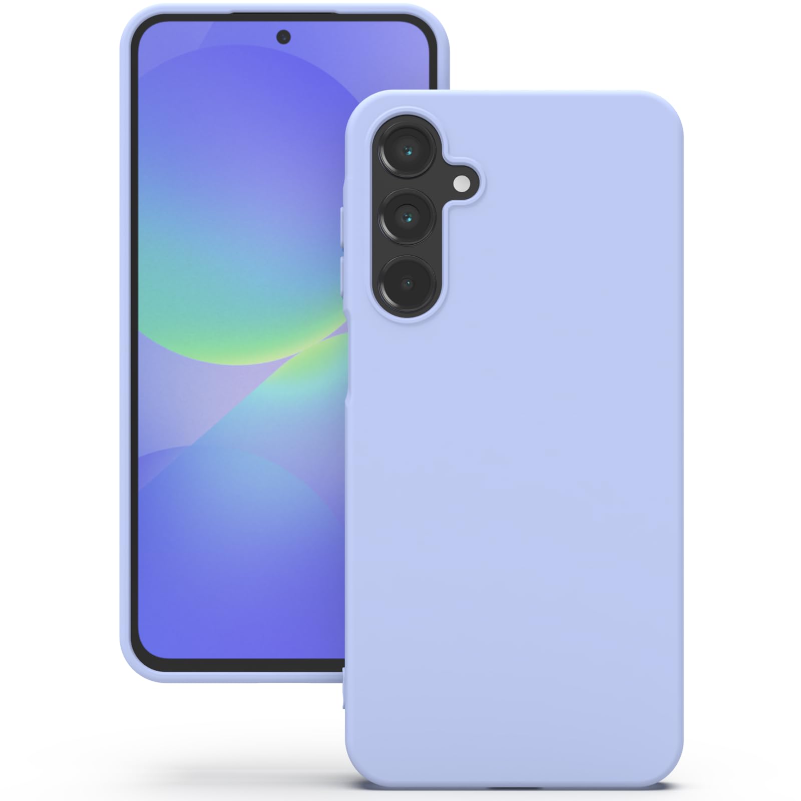 YATWIN Silicone Back Case for Samsung Galaxy A36, Soft-Touch Phone Back Cover for Samsung Galaxy A36 - Lilac