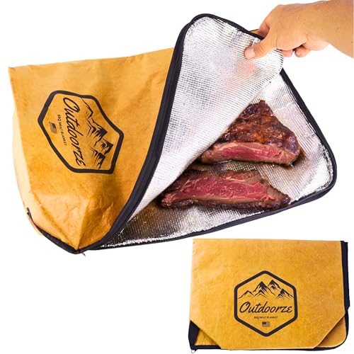 BBQ Blanket for Resting Meat | Meat Resting Bag for Smoking & Barbecue | Insulated Brisket Blanket | Grilling Accessories for Brisket, Steak & Beef | Gifts for Men | Smoker Accessories by Outdoorze
