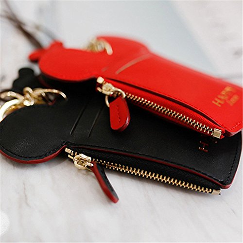 Neck Pouch,Trend Small Travel Leather Student ID Card Holder Lanyard Neck Pouch Bag With Coin Wallet Purse for Students Women Kids Girls3