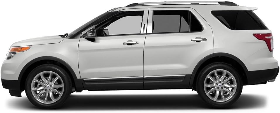 Miniatura 2 de Auto Reflections 4 cubiertas para postes de pilar con recorte de teclado para Ford Explorer 2011-2018