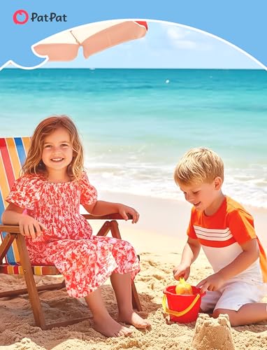 Image of PATPAT Family Matching Outfits Mommy and Me Dresses Floral Dress & T-Shirts | Mommy and Me Easter Dresses, Puff Sleeve Floral Sundress, Cotton Blend T-shirts, Couples Party Wedding Vacation Outfits