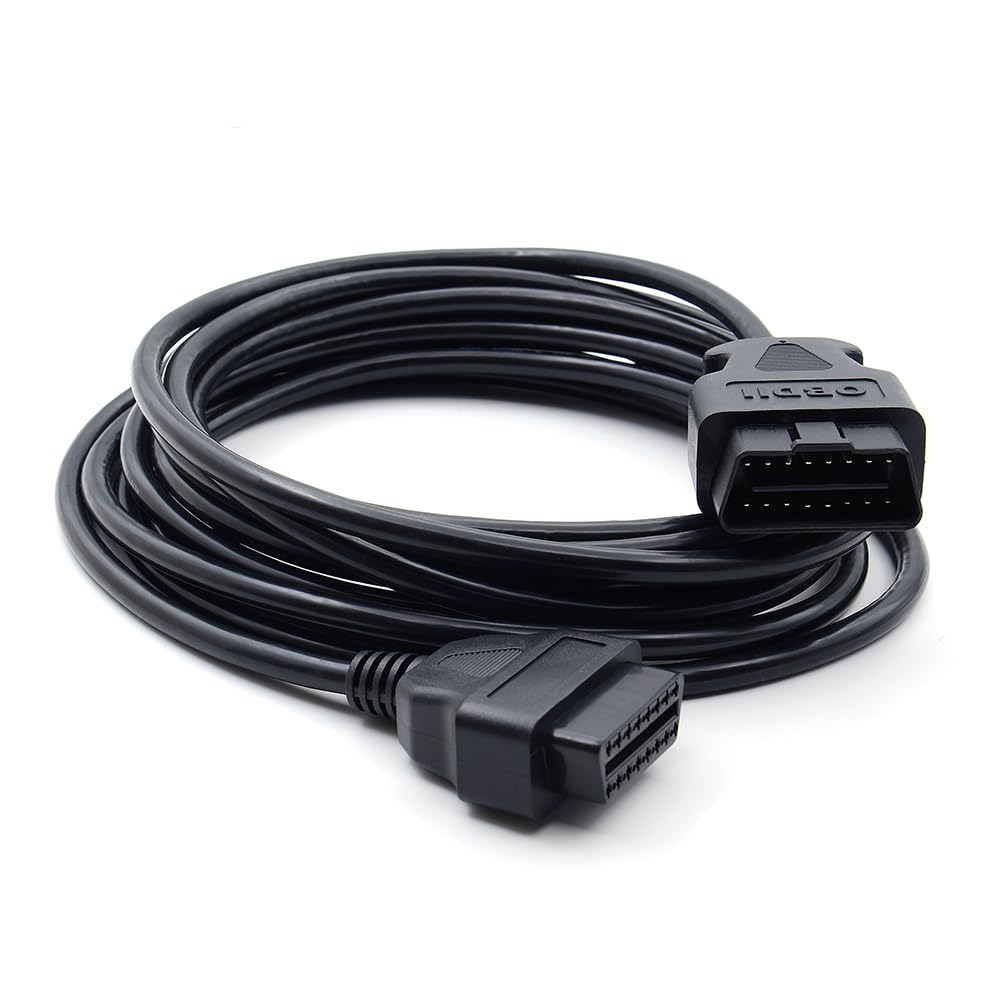 16Pin OBD2 Extension Cable 5m ELM327 ODB2 16 Pin ELM327 OBD II Extensions Cables Connector Interface Adapter Diagnostic Tool