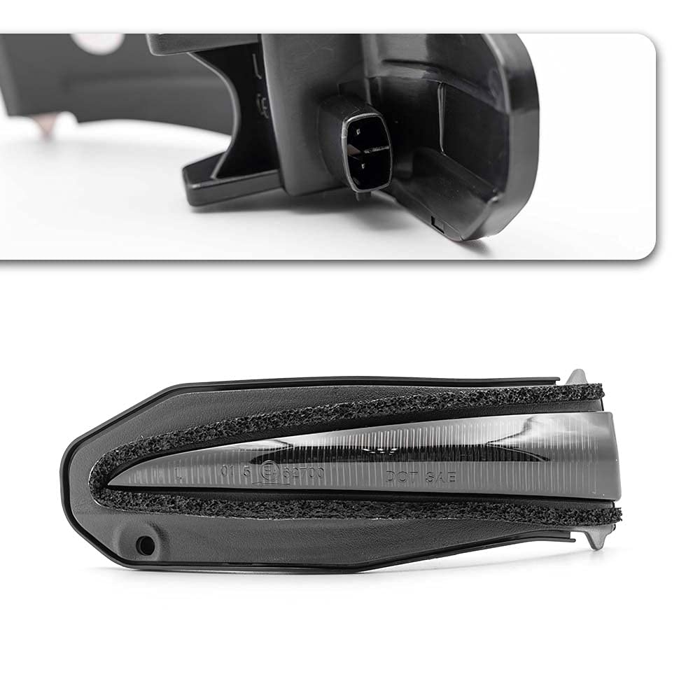 2Pcs Smoked Lens Amber Sequential Blink Full?LED Dynamic Side Mirror Blinker Indicator Turn Signal Light for Toyota 4Runner 2014-2021