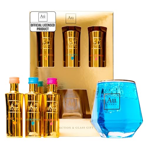 Au Vodka Gift Set Blue Raspberry Peach & Pink Lemonade 3 x 5 cl