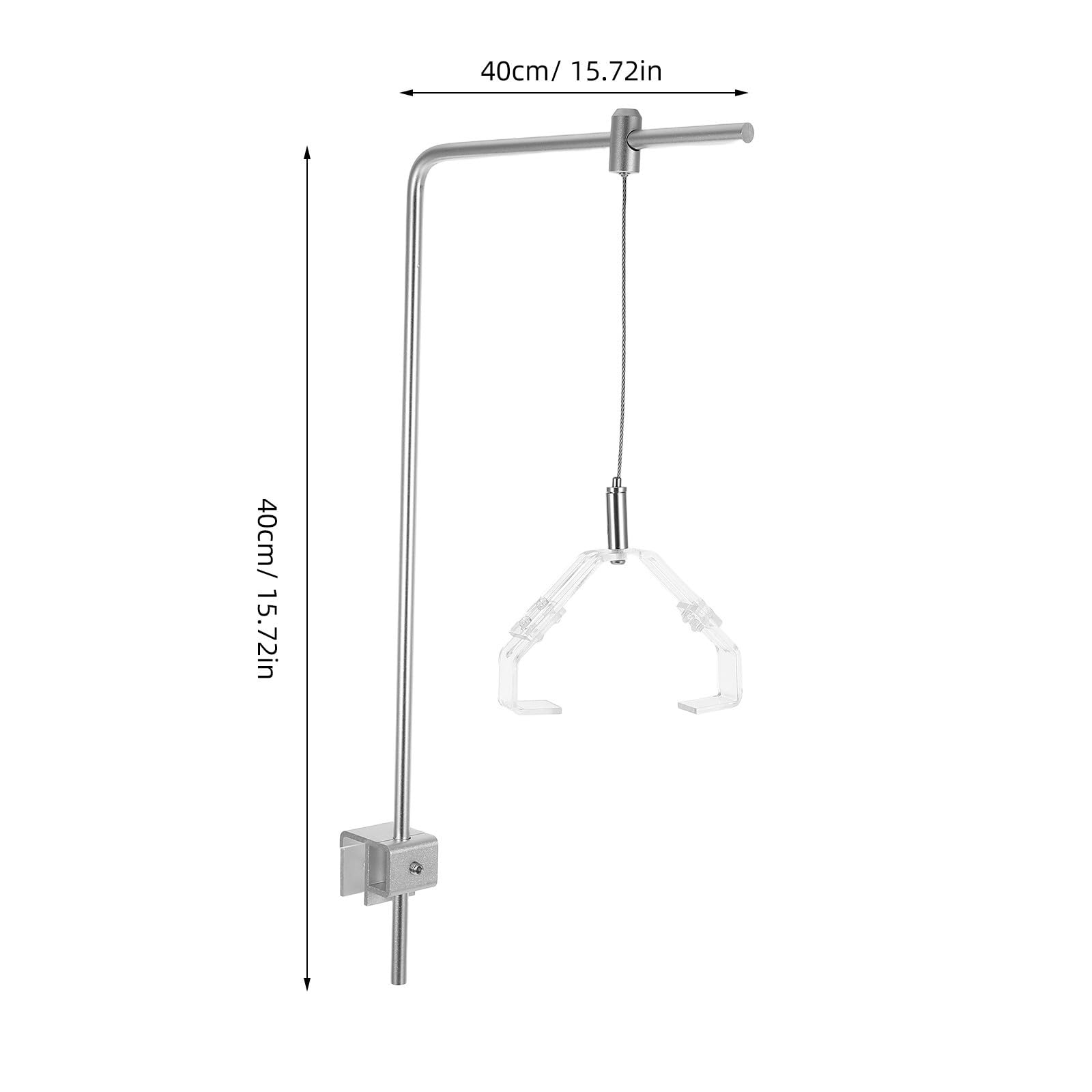 4 Stück Aquarium Lampenhalterung Verstellbar aus Aluminiumlegierung