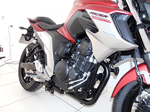 Escapamento Disarsz Fazer 250 2018 A 2023 Modelo S TAMPA CROMADA