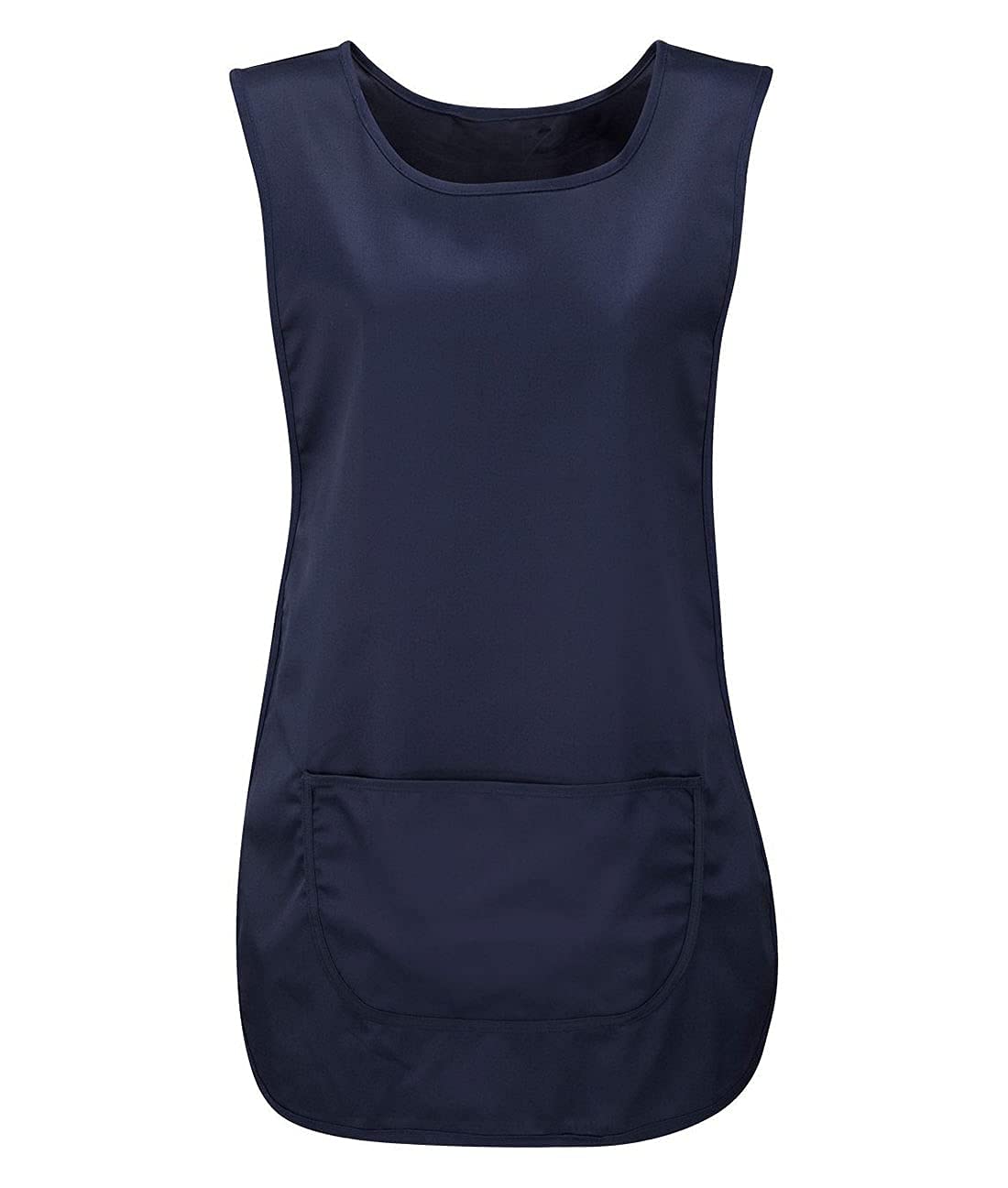 Fairy Boutique Women's Navy Sleeveless Plain Pocket Apron Cleaning Vest Top Catering Work Wear Tabard ( Medium)