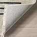 nuLOOM Fringed Performance Indoor Area Rug, Power Loomed, Easy Clean, Durable, Non-Shed, 5' x 8', Keeva Beige