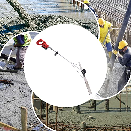 Cordless Concrete Wet Screed, 21V Cordless Concrete Vibrators Surface Power Trowel Vibratory Screed Power Unit Concrete Surface Smooth Finish Machine w/ 59" Screed Blade Ruler